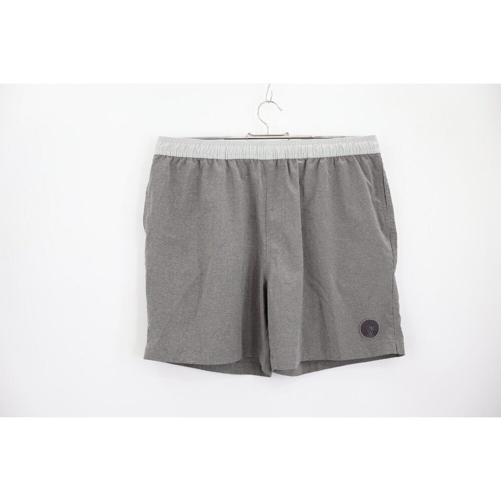 Chubbies Swim Trunks Men Large Gray The Two-Tones Bathing Suit Shorts 5.5"